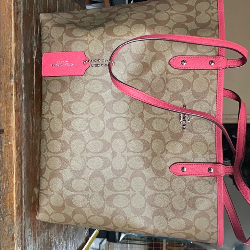 Slightly used Coach tote